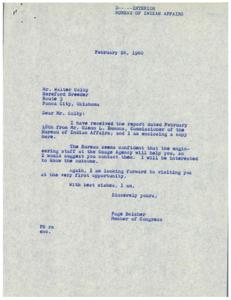 Correspondence Regarding Water Pollution on Osage Reservation Lands, 1955-01-01 - 1960-12-31