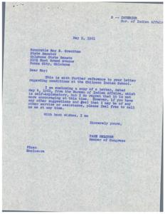 Correspondence Regarding Conditions at Chilocco Indian School in 1961, 1959-01-01 - 1962-12-31