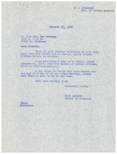 Correspondence Regarding Conditions at St. Labre Indian Mission School and Northern Cheyenne Reservation in 1962, 1959-01-01 - 1962-12-31