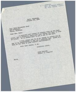 Preservation of the Girls&#39; Dormitory at the Fort Sill Indian School: A Collection of Correspondences, 1959-01-01 - 1962-12-31