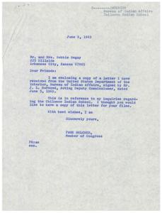 Correspondence Regarding the Future of the Chilocco Indian School, 1969, 1969-04-11