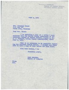 Correspondence Regarding the Future of Chilocco Indian School in 1969, 1969-05-06
