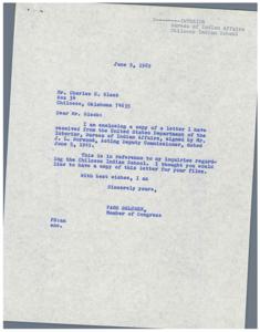Correspondence Regarding the Investigation and Potential Changes at Chilocco Indian School in 1969, 1969-04-05