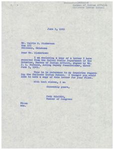 Correspondence Regarding the Status of Chilocco Indian School, 1969, 1969-04-10