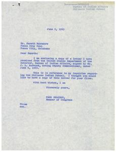Correspondence Regarding the Chilocco Indian School Situation, 1969-05-19