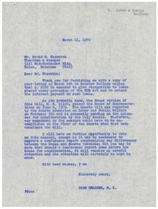 Correspondence Regarding Proposed Amendments to the HUD Act and S. 2182, 1969-06-04