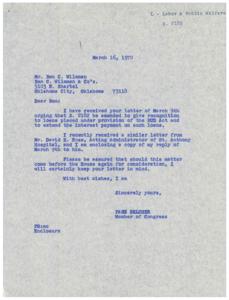 Congressional Correspondence Regarding Proposed Amendments to S. 2182 and HUD Act Loan Provisions, 1969-06-04