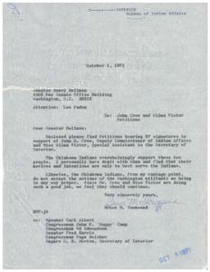 1971 Petition in Support of John Crow and Wilma Victor&#39;s Work in the Bureau of Indian Affairs, 1971-09-24